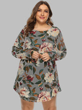 Load image into Gallery viewer, Full Size Floral Long Sleeve Mini Dress