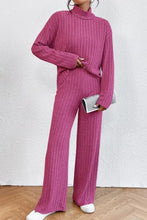 Load image into Gallery viewer, Mock Neck Dropped Shoulder Top and Pants Set