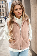 Load image into Gallery viewer, Zip Up Pocketed Vest Coat