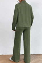 Load image into Gallery viewer, Mock Neck Dropped Shoulder Top and Pants Set