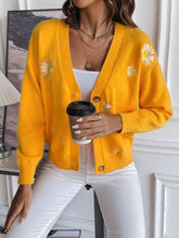 Load image into Gallery viewer, Floral Button Up Cardigan