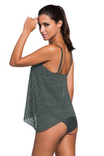 Load image into Gallery viewer, Full Size Spaghetti Strap Scoop Neck Tankini Set