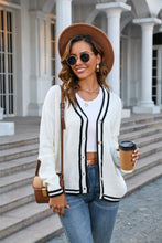 Load image into Gallery viewer, Buttoned V-Neck Long Sleeve Cardigan