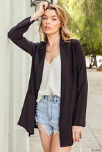 Load image into Gallery viewer, Kori America Open Front Long Sleeve Blazer