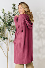 Load image into Gallery viewer, DOORBUSTER DEAL: Bae Full Size Hooded Sweater Cardigan Cardigan