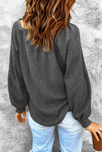 Load image into Gallery viewer, Square Neck Waffle-Knit Top