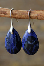 Load image into Gallery viewer, Natural Stone Teardrop Earrings
