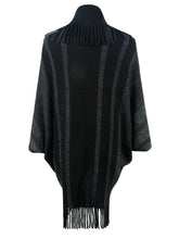 Load image into Gallery viewer, Fringe Detail Open Front Poncho
