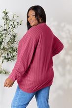 Load image into Gallery viewer, DOORBUSTER DEAL: Basic Bae Full Size Ribbed Cocoon Cardigan