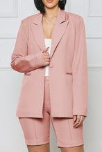 Load image into Gallery viewer, Long Sleeve Blazer and Shorts Set