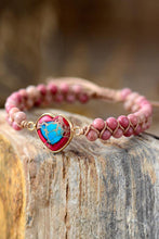 Load image into Gallery viewer, Handmade Heart Shape Natural Stone Bracelet