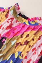 Load image into Gallery viewer, Printed Notched Long Sleeve Blouse