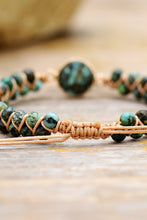 Load image into Gallery viewer, Handmade Beaded Copper Bracelet