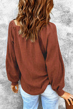 Load image into Gallery viewer, Square Neck Waffle-Knit Top
