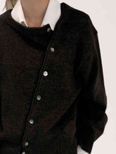 Load image into Gallery viewer, Dropped Shoulder Buttoned Cardigan