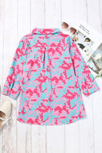 Load image into Gallery viewer, Printed Button Up Long Sleeve Shirt