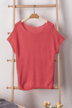 Load image into Gallery viewer, Boat Neck Short Sleeve Sweater