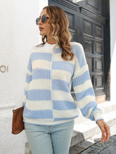 Load image into Gallery viewer, Two-Tone Dropped Shoulder Sweater
