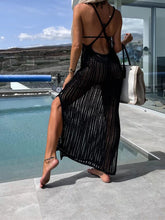 Load image into Gallery viewer, Openwork Slit Cutout Wide Strap Dress