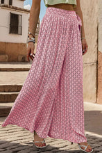 Load image into Gallery viewer, Printed Tied Wide Leg Pants