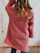 Load image into Gallery viewer, Open Front Long Sleeve Cardigan with Pockets