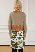 Load image into Gallery viewer, Printed Long Sleeve Open Front Outerwear