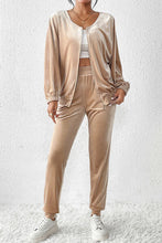 Load image into Gallery viewer, Zip Up Top and Pants Set