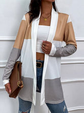 Load image into Gallery viewer, Color Block Open Front Cardigan