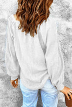 Load image into Gallery viewer, Square Neck Waffle-Knit Top