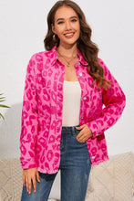 Load image into Gallery viewer, Leopard Raw Hem Jacket