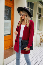 Load image into Gallery viewer, Long Sleeve Pocketed Cardigan