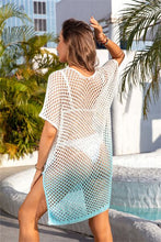 Load image into Gallery viewer, Openwork Slit Gradient Scoop Neck Cover Up