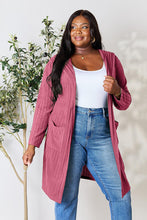 Load image into Gallery viewer, DOORBUSTER DEAL: Bae Full Size Hooded Sweater Cardigan Cardigan