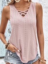 Load image into Gallery viewer, Eyelet Wide Strap Tank