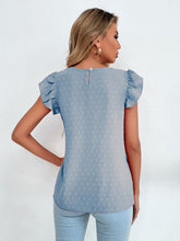 Load image into Gallery viewer, Swiss Dot Cap Sleeve Blouse