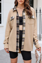 Load image into Gallery viewer, Plaid Button Down Collared Jacket