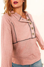 Load image into Gallery viewer, Buttoned Long Sleeve Hoodie