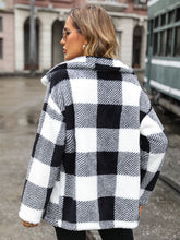Load image into Gallery viewer, Plaid Collared Neck Button Down Jacket