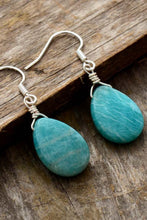 Load image into Gallery viewer, Handmade Natural Stone Teardrop Earrings
