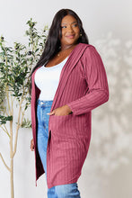 Load image into Gallery viewer, DOORBUSTER DEAL: Bae Full Size Hooded Sweater Cardigan Cardigan