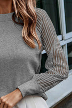 Load image into Gallery viewer, Round Neck Raglan Sleeve Knit Top