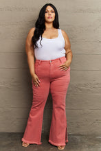 Load image into Gallery viewer, RISEN Bailey Full Size High Waist Side Slit Flare Jeans