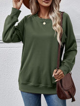 Load image into Gallery viewer, Round Neck Long Sleeve Sweatshirt