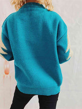 Load image into Gallery viewer, Sequin Christmas Tree &amp; Reindeer Round Neck Sweater
