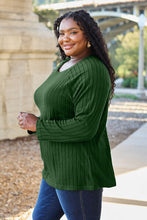 Load image into Gallery viewer, DOORBUSTER DEAL: Basic Bae Full Size Ribbed Round Neck Long Sleeve Knit Top