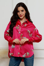 Load image into Gallery viewer, Animal Print Collared Neck Shirt