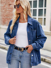 Load image into Gallery viewer, Button Up Denim Jacket with Pockets