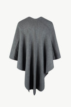 Load image into Gallery viewer, Surplice Neck Pom-Pom Trim Poncho