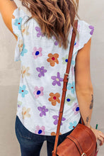 Load image into Gallery viewer, Printed Notched Cap Sleeve T-Shirt