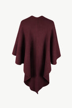 Load image into Gallery viewer, Surplice Neck Pom-Pom Trim Poncho